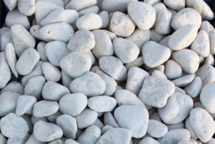 Белая галька галтовка (20-40 мм.)  купить в Кемерово от производителя, без посредников