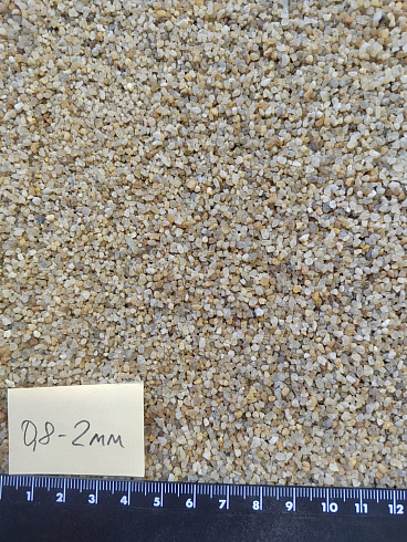 Кварцевый песок для площадок фр. 0,8 - 2 мм.  купить в Кемерово фото Камень Клуб