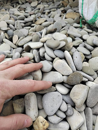 Галька черноморская фр. 40-70 мм.  купить в Кемерово фото Камень Клуб