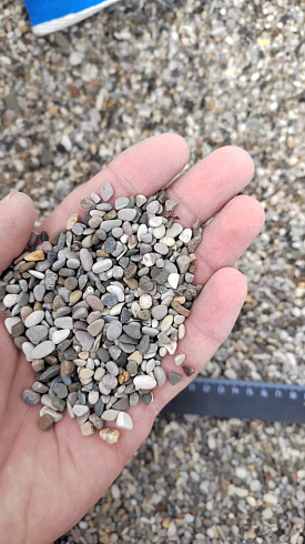 фото Галька черноморская фр. 3-5 мм. купить в Кемерово  в интернет-портале КАМЕНЬ КЛУБ