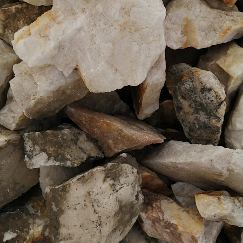 фото Кварц ( фр. 70-100 мм)  купить в Кемерово в интернет-портале КАМЕНЬ КЛУБ