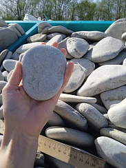 Галька черноморская фр. 100-150 мм.  купить в Кемерово фото Камень Клуб