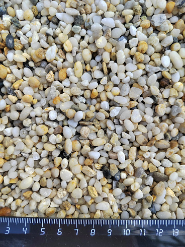 фото Галька крымская жемчужная фр. 3-5 мм. купить в Кемерово  в интернет-портале КАМЕНЬ КЛУБ