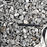 Kamenclub.ru: Щебень галтованный черный (мрамор) фр.40-70 мм.  купить в Кемерово мрамор черный с белыми прожилками, черный, белый щебень галтованный округлый 13500 руб/т   фото КАМЕНЬ КЛУБ