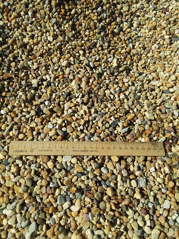 Kamenclub.ru: Галька окат (серо-желтая) фр.5-10 мм. купить  в Кемерово галька речная рыжий, желтый, рыжий, серо-желтый речная окатанная галька декоративная 5000 руб/т   фото КАМЕНЬ КЛУБ