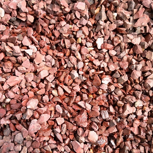 Kamenclub.ru: Щебень крошка красный (ЯШМА) фр. 5-10 мм.  купить в Кемерово крошка каменная яшмы красный, бордовый, темно-красный декоративная крошка ландшафтная каменная яшмоидная 8500 руб/т   фото КАМЕНЬ КЛУБ