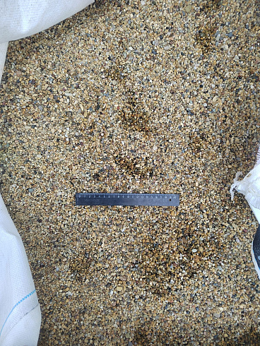 Галька речная окат (рыжая) фр.3-5 мм купить в Кемерово 