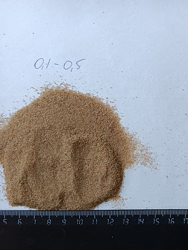 Кварцевый песок для площадок фр. 0,1-0,5 мм.  купить в Кемерово фото Камень Клуб