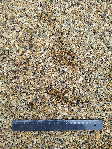 Галька речная окат (рыжая) фр.3-5 мм купить в Кемерово 