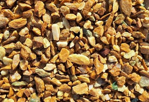 Kamenclub.ru: Щебень крошка желтый (ЗЛАТОЛИТ) фр. 20-40 мм.  купить в Кемерово златолит бежевый, золотистый, желтый декоративная каменная крошка 10800 руб/т   фото КАМЕНЬ КЛУБ