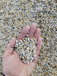 Галька крымская жемчужная фр. 3-5 мм.  купить в Кемерово фото Камень Клуб