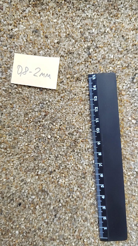 Кварцевый песок для площадок фр. 0,8 - 2 мм.  купить в Кемерово фото Камень Клуб